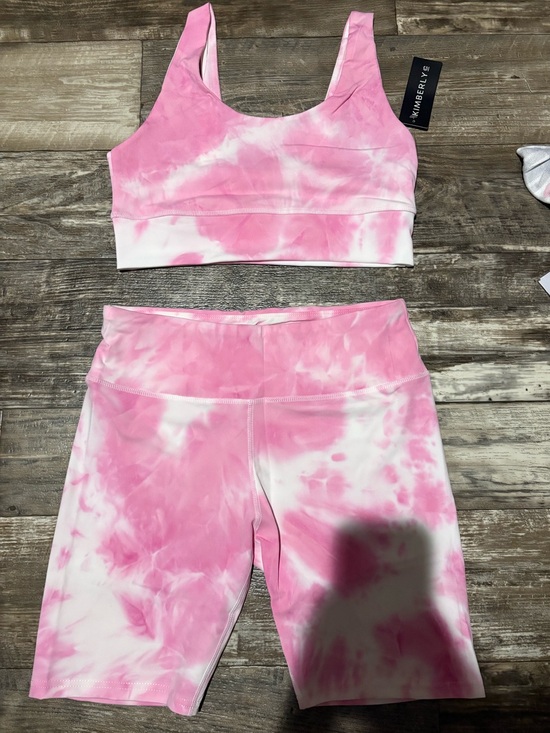 Kimberly C Pants - Kimberly C Pink & White Tie Dye Activewear Set NWT